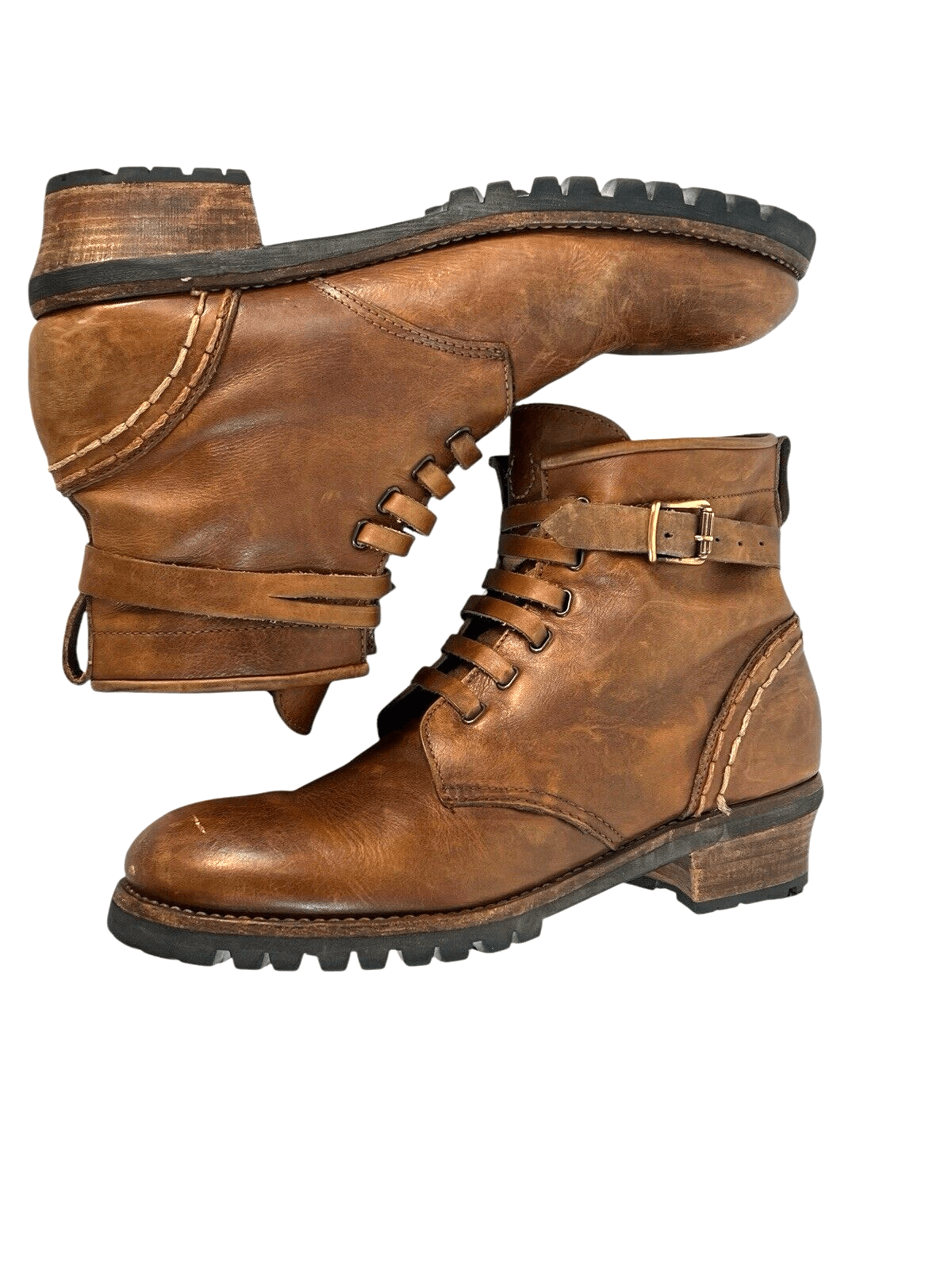 True Religion TRUE RELIGIOn hand made wooden heels ankle boots 11 Size US 11 / EU 44 - 4 Thumbnail