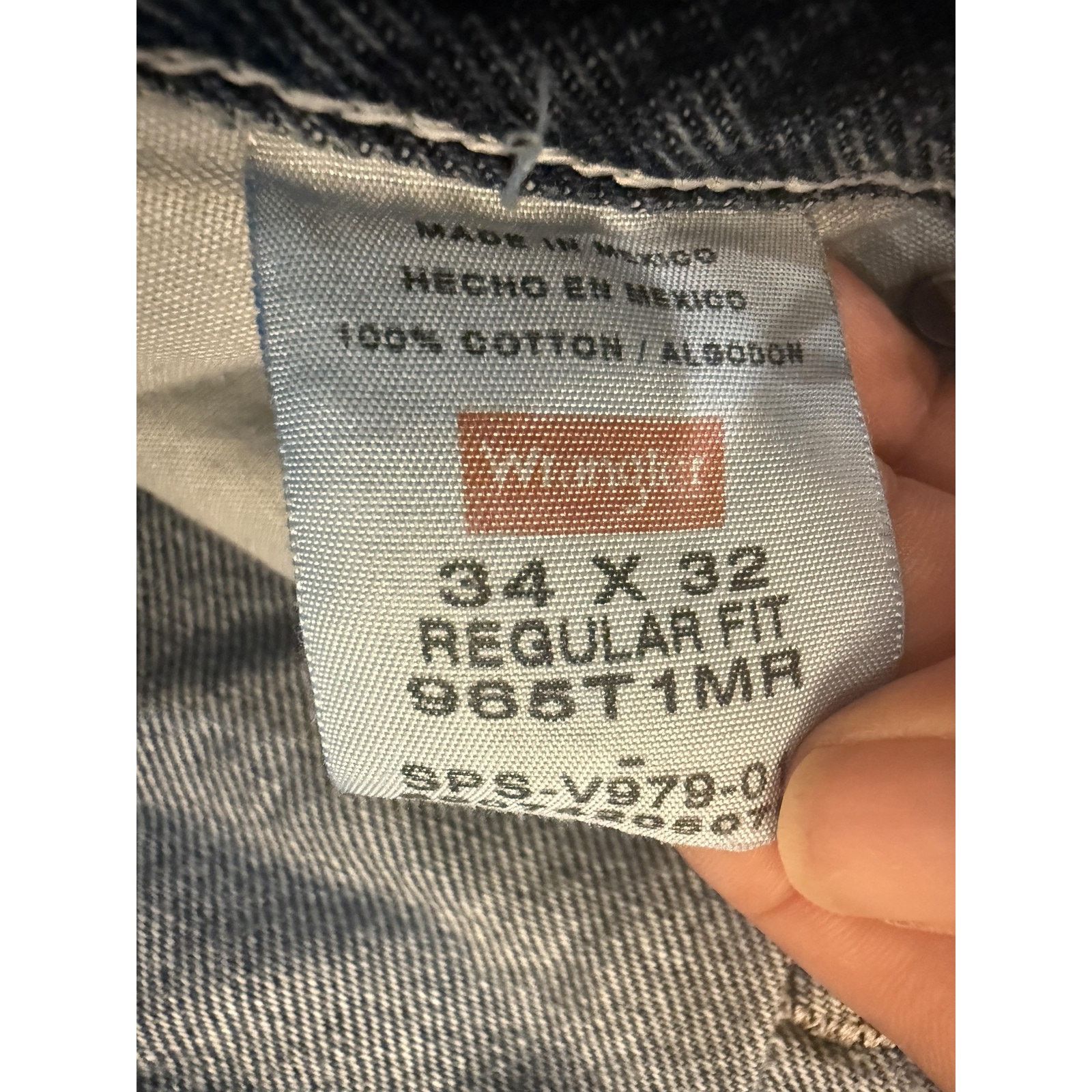 Wrangler Vintage Wrangler 965 Jeans Mens 34x32 Regular Fit Distressed Size US 34 / EU 50 - 3 Thumbnail