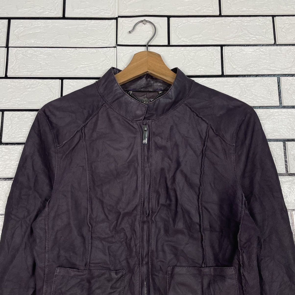 Laurel Laurel Crop Leather Jacket Size XS / US 0-2 / IT 36-38 - 2 Thumbnail