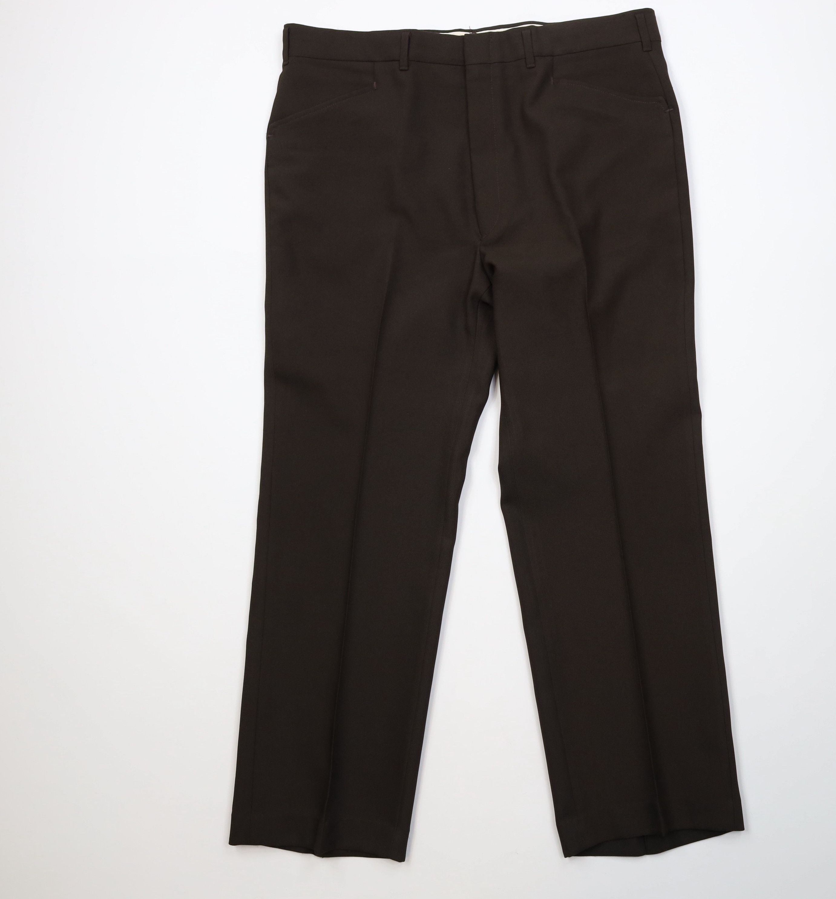 Vintage Vintage 70s Streetwear Flared Wide Leg Chino Pants Brown Size US 38 / EU 54 - 1 Thumbnail