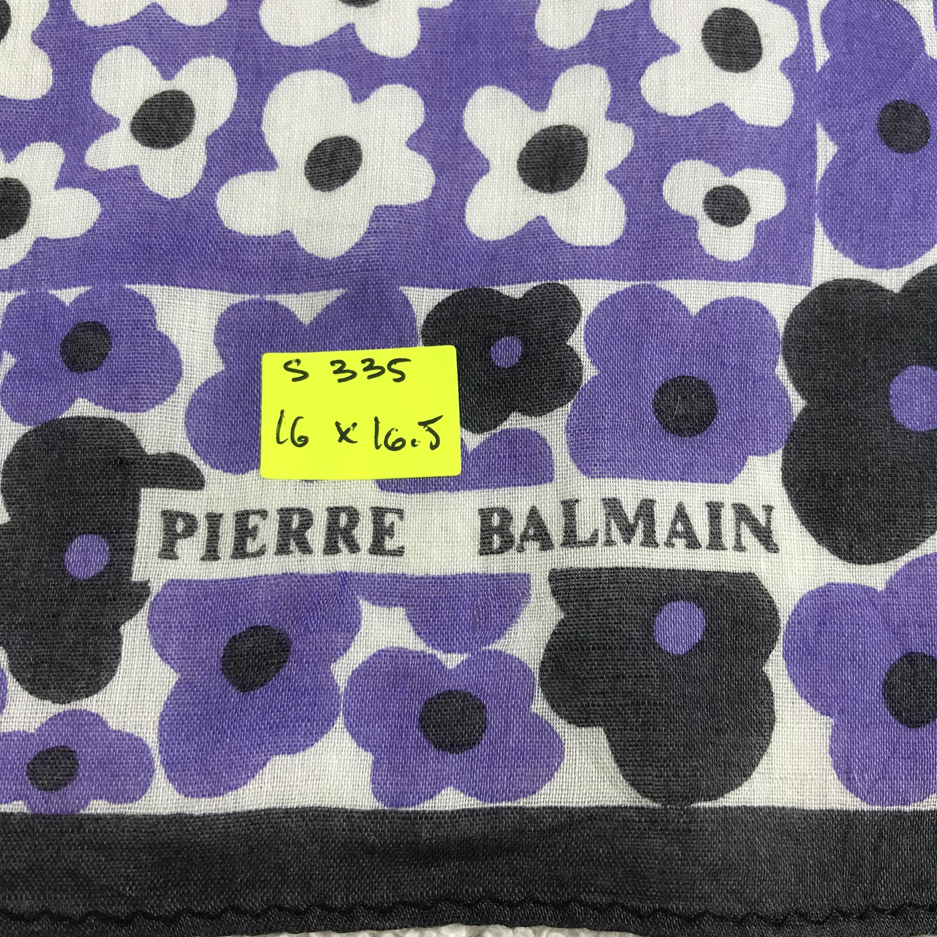 Pierre Balmain × Vintage Pierre Balmain Bandana / Handkerchief / Neckerchief - S335 Size ONE SIZE - 5 Thumbnail
