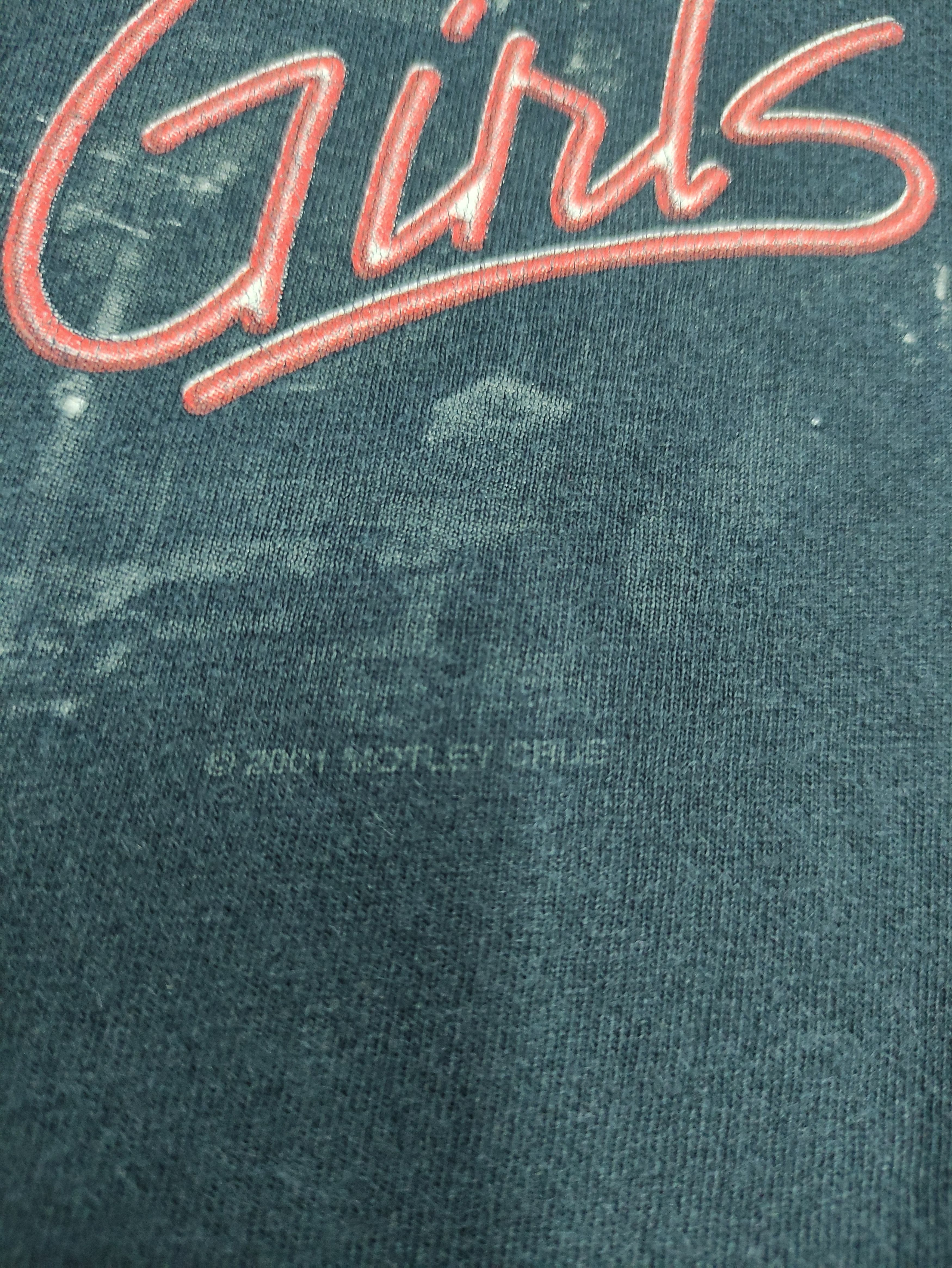 VINTAGE MOTLEY CRUE GIRLS GIRLS STUDIO ALBUM PROMO TEE