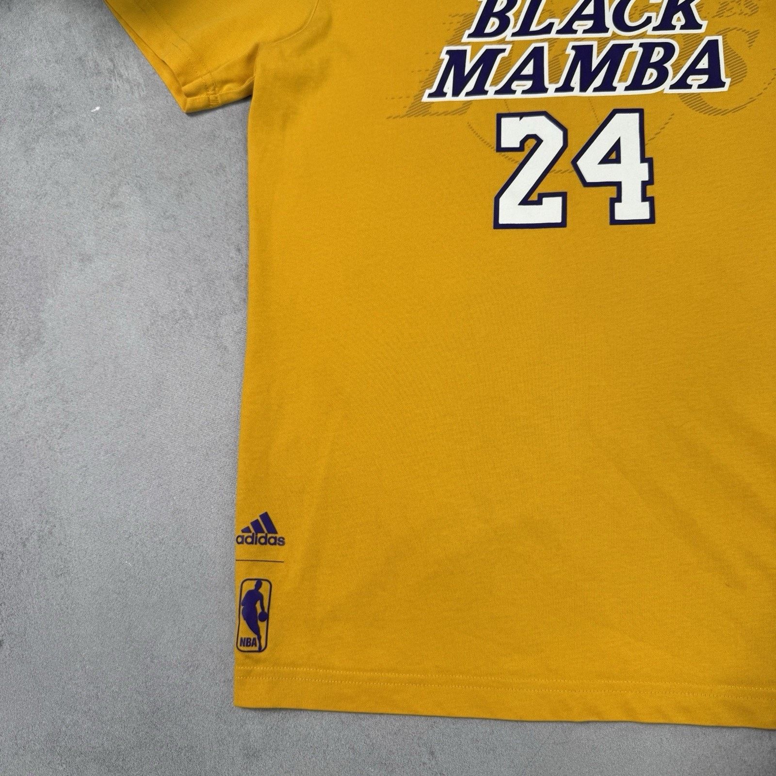 Adidas Adidas Lakers Black Mamba Yellow T Shirt Size S Size US S / EU 44-46 / 1 - 8 Thumbnail