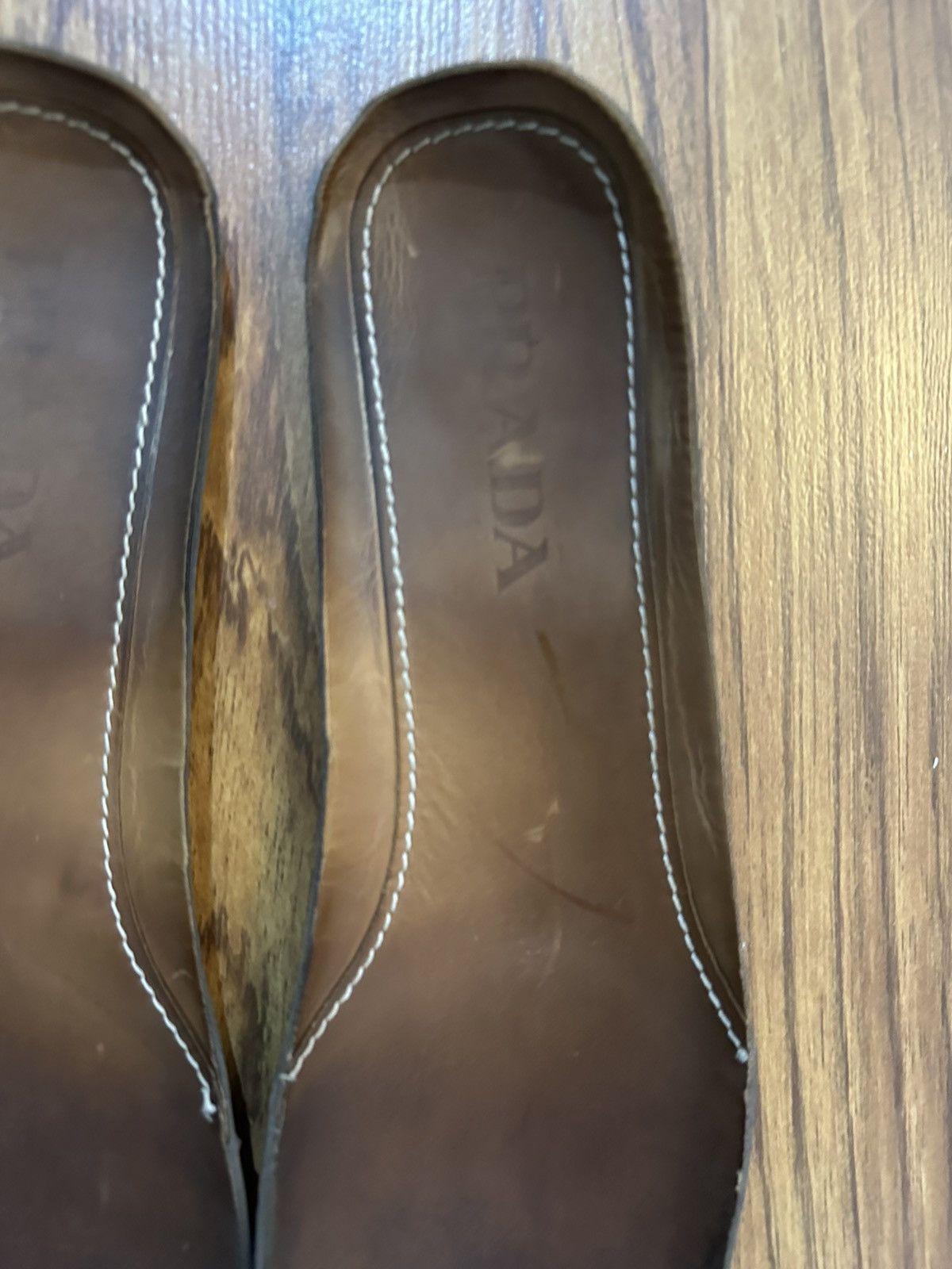 Prada Vintage Prada Pebbled Calfskin Leather Driving Loafers. Size US 9.5 / EU 42-43 - 11 Thumbnail