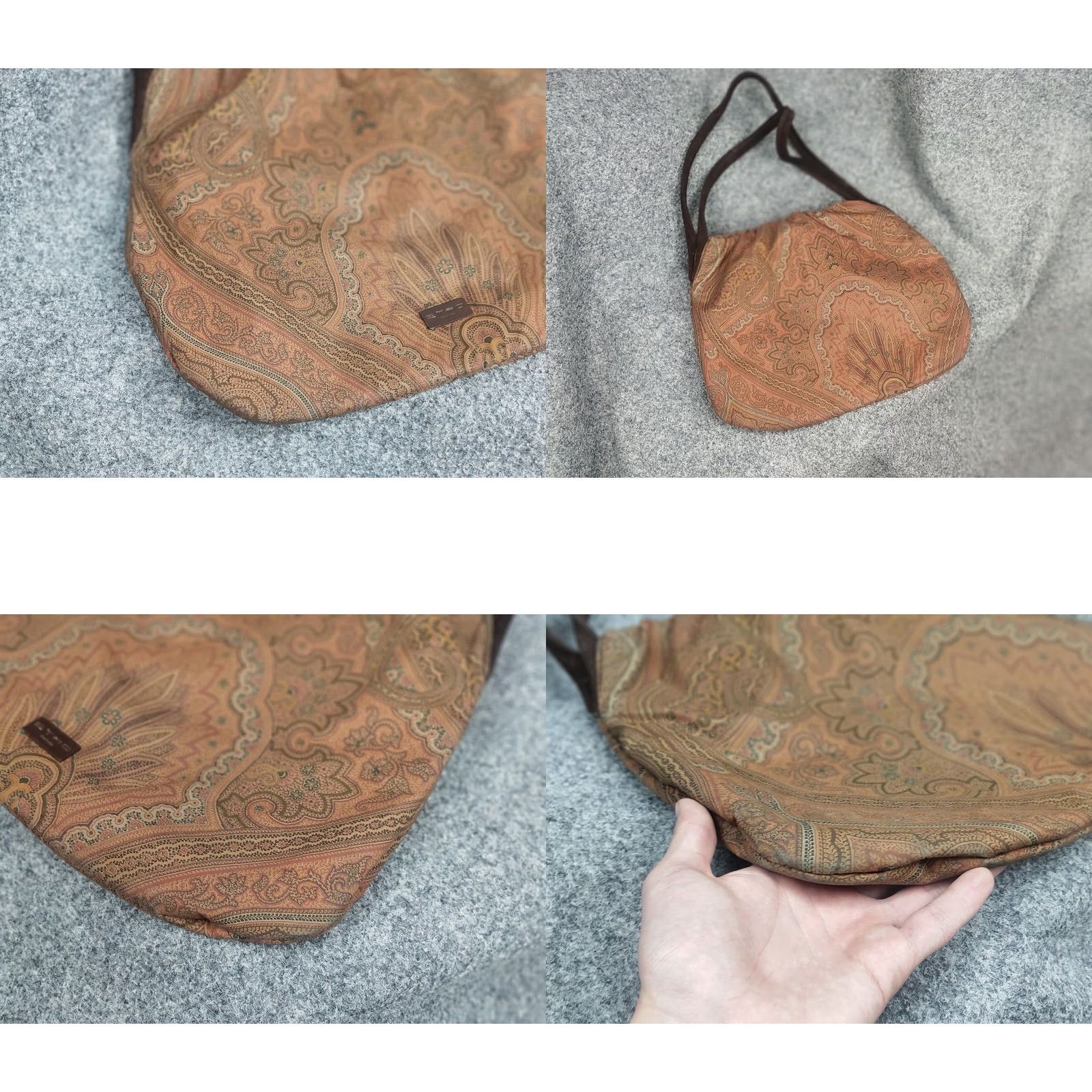 Etro VINTAGE Etro Italy Design Leather Pattern Shoulder Shopper bag Size ONE SIZE - 8 Thumbnail