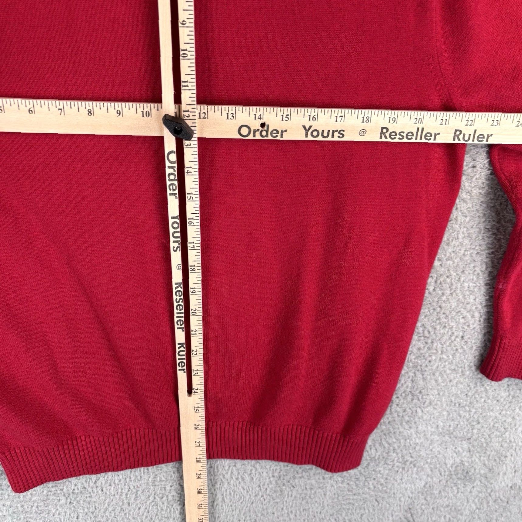 Vineyard Vines Vineyard Vines Sweater Mens M Red 1/4 Zip Pullover Cashmere Blend Preppy Knit Mock Neck Whale Design Classic Nautical Pull-over Fashion Pullover Mens Size US M / EU 48-50 / 2 - 5 Thumbnail