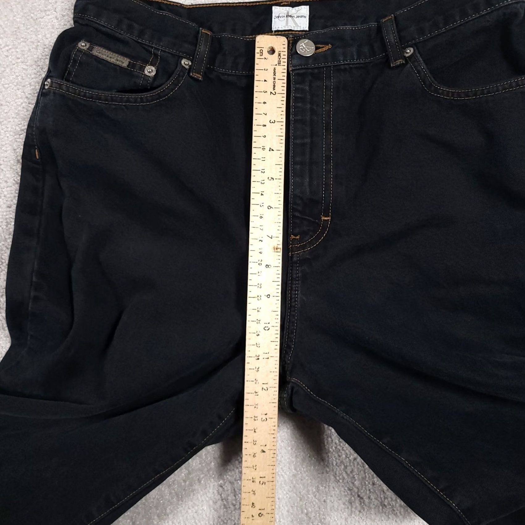 Calvin Klein Vtg Calvin Klein Jeans Women’s 14 Dark Wash Stretch Skinny Denim Jeans 90s Womens Size 36" / US 14 / IT 50 - 7 Thumbnail