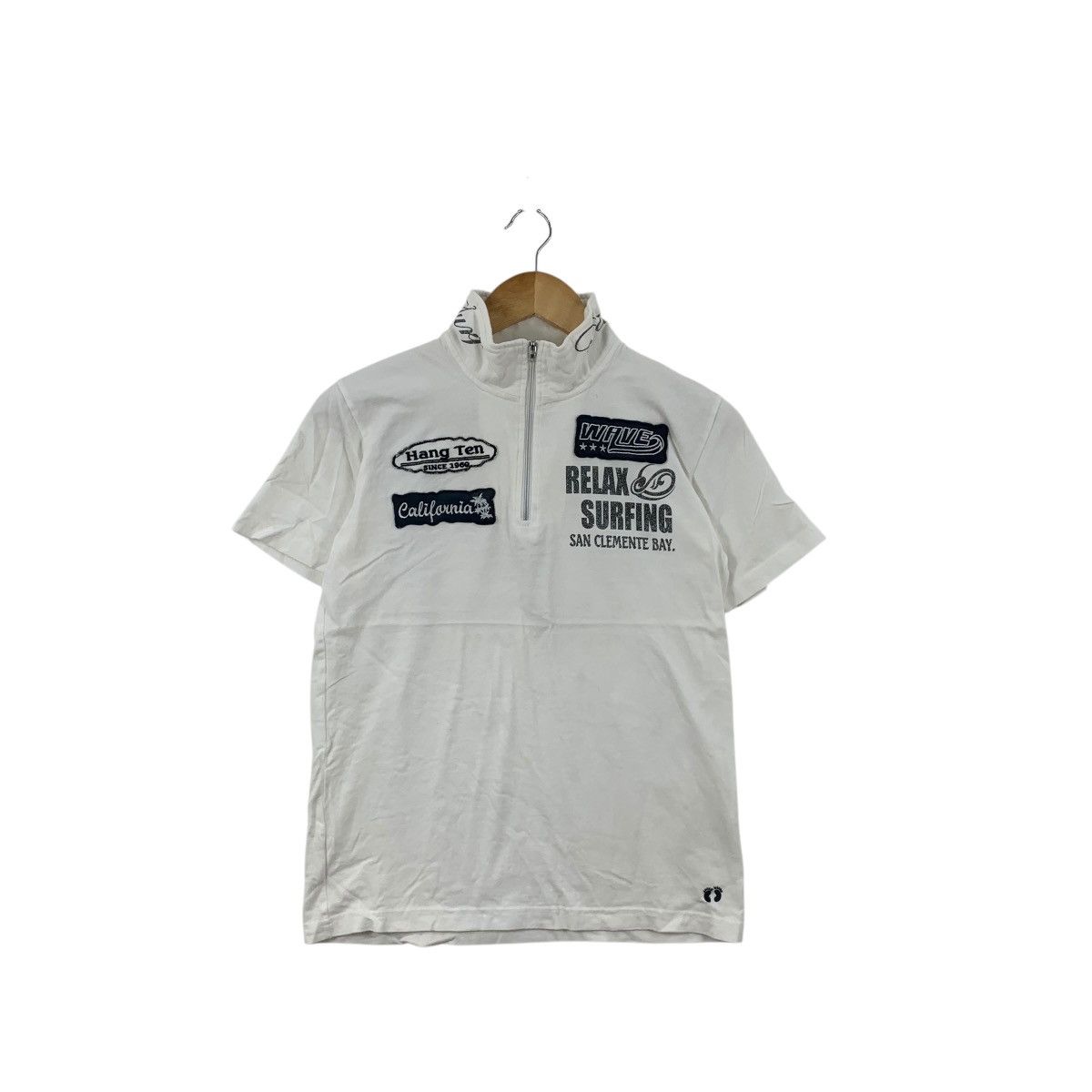 Hang Ten HANG TEN SURF Embossed Logo California Half Zipper Tee Shirt Size US S / EU 44-46 / 1 - 3 Thumbnail