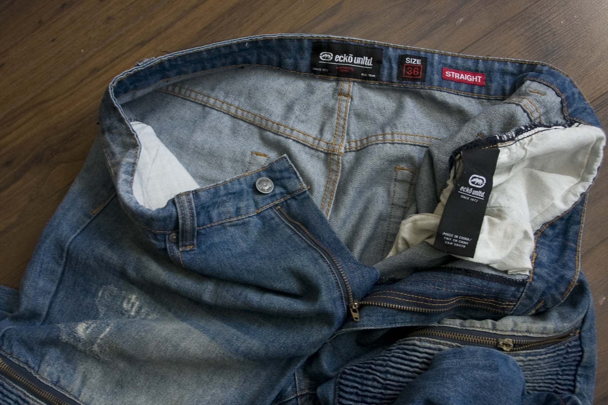 Ecko Unltd. Ecko Unltd Jeans Distressed Size 37x32.5 Blue Size US 37 - 9 Thumbnail