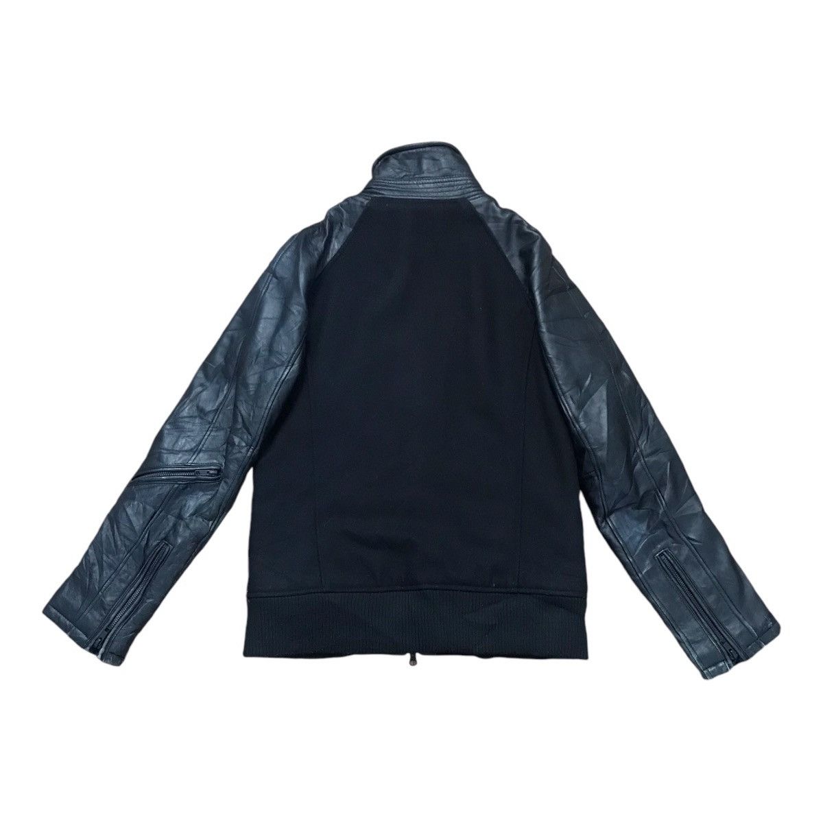 If Six Was Nine × Japanese Brand × Murder License 🌎Murder License Wool Half Leather Black Jacket Size US S / EU 44-46 / 1 - 6 Thumbnail