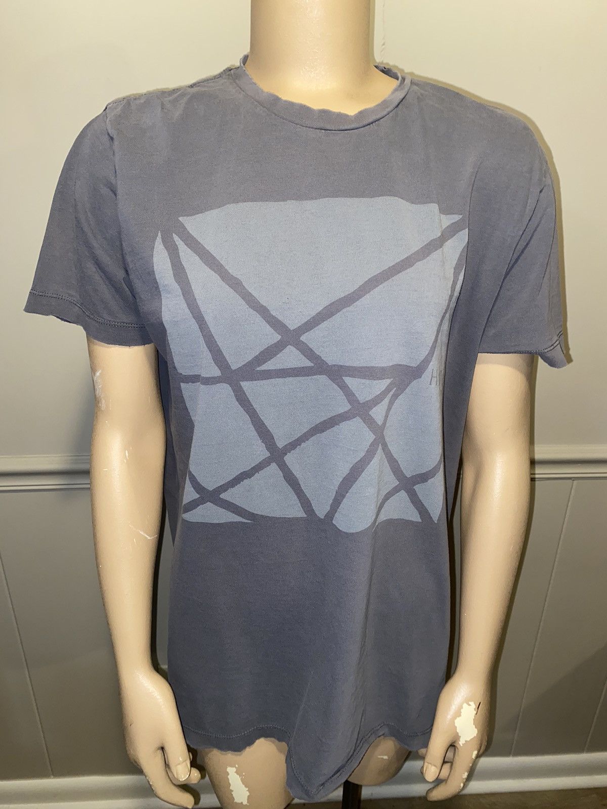 image of Band Tees Vintage Him Venus Doom Tshirt in All Grey, Men's (Size Large)