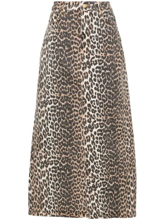 Ganni GANNI Women Mid Skirts J1445 943 Brown Size 27" / US 4 / IT 40 - 1 Thumbnail