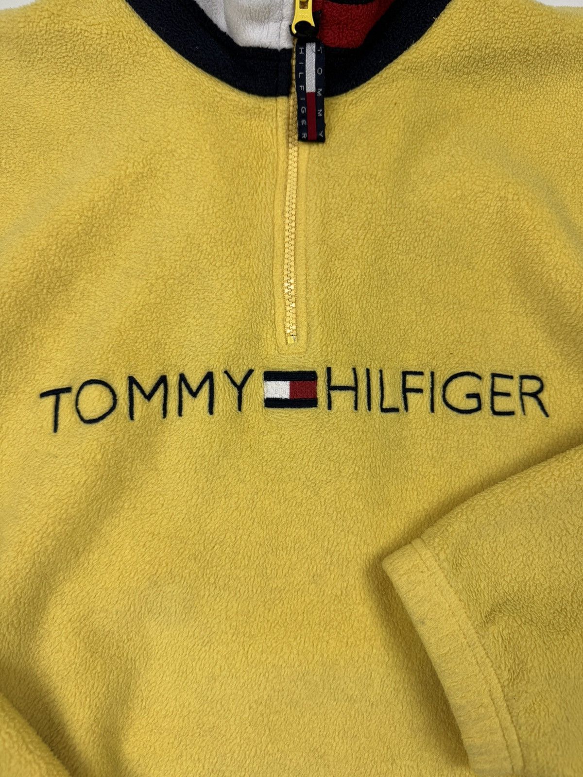 Tommy Hilfiger × Vintage Y2K Vintage Tommy Hilfiger 1/3 Zip Fleece Size US L / EU 52-54 / 3 - 8 Thumbnail
