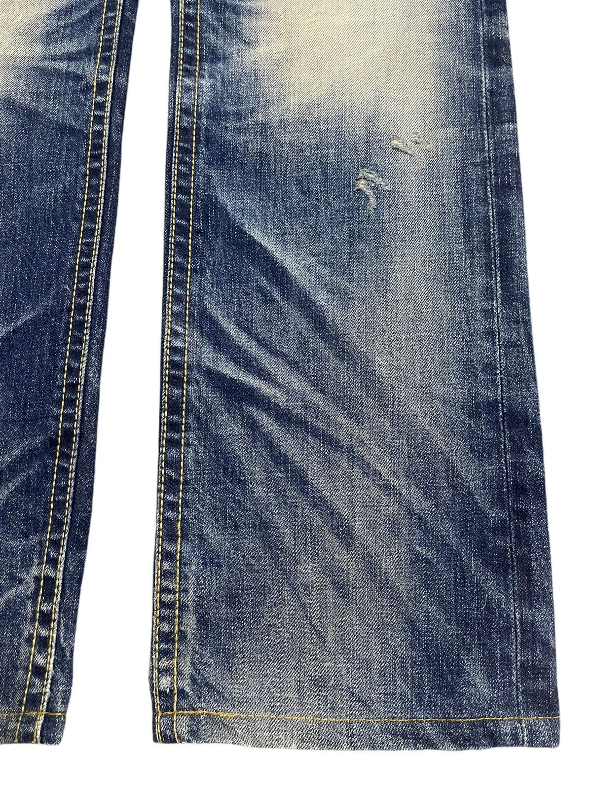 Tornado Mart Vintage Japanese Brand Faded Wash Distress Loose Jeans Size US 32 / EU 48 - 8 Thumbnail