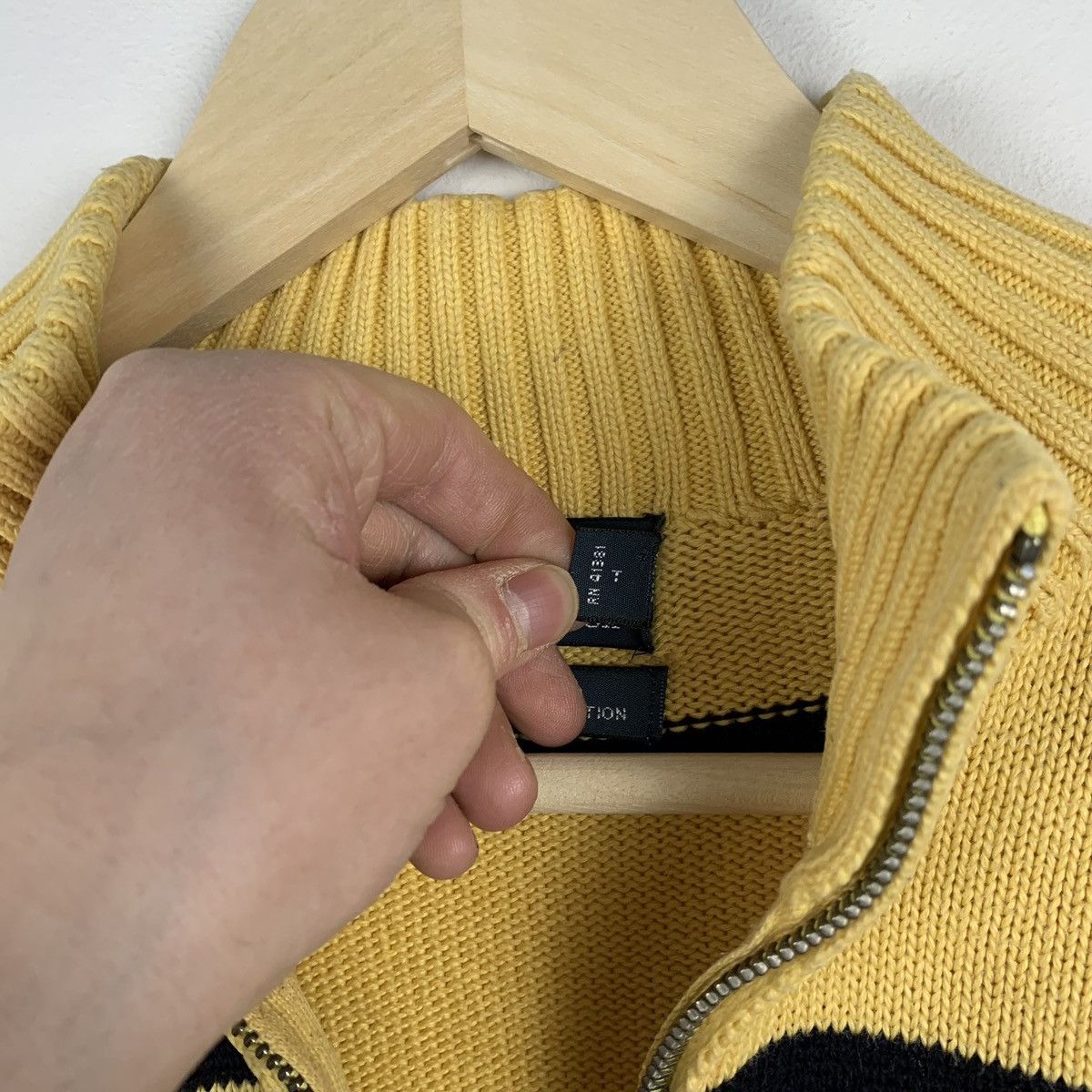Polo Ralph Lauren Vintage Polo Ralph Lauren Quarter Zip Knit Striped Sweater Size US S / EU 44-46 / 1 - 9 Thumbnail