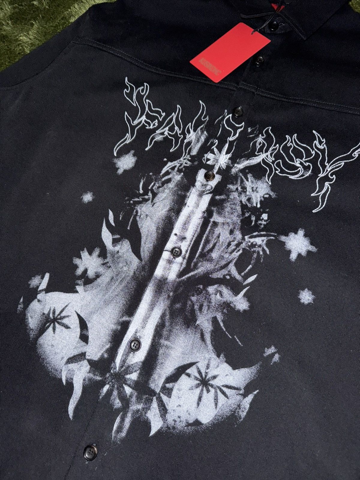Kusikohc [L] KUSIKOHС Fantasy Unbalanced Heavy Cotton Shirt – Black Size US L / EU 52-54 / 3 - 2 Thumbnail