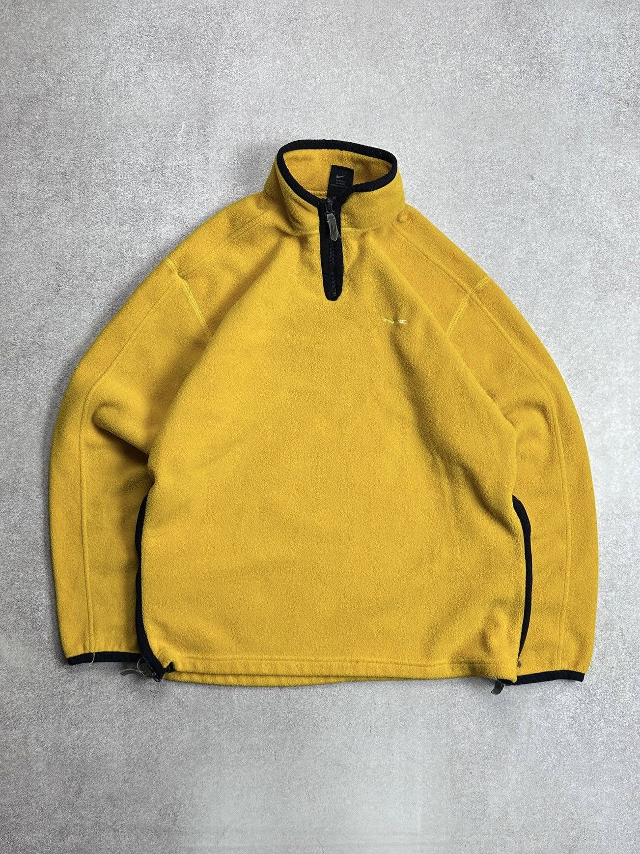 Nike Vintage Nike Yellow Fleece Retro Y2K Sherpa Jacket M Size US M / EU 48-50 / 2 - 1 Thumbnail
