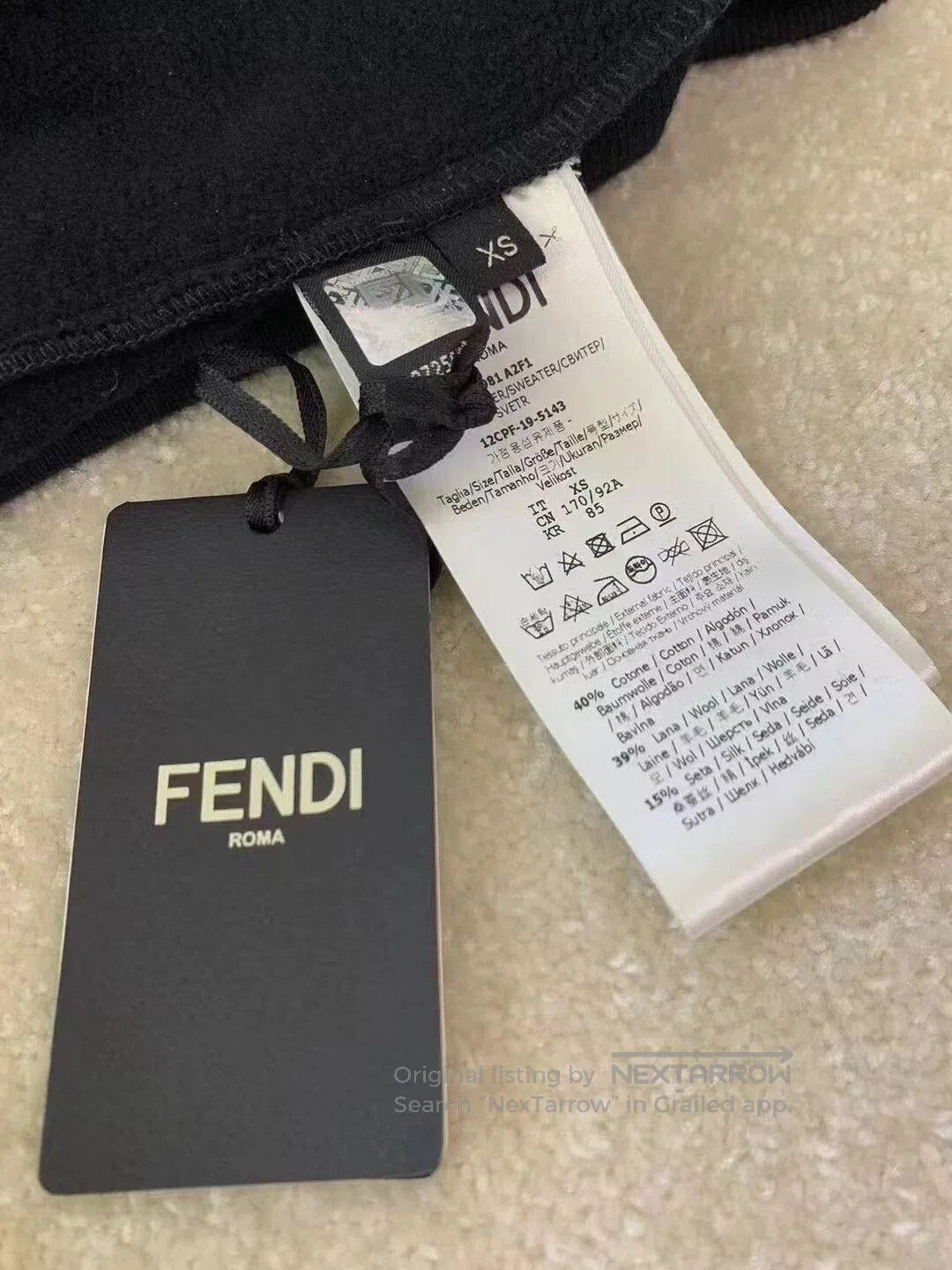 Fendi Fendi Black Logo Hoodie Sweatshirt XS. Size XS / US 0-2 / IT 36-38 - 6 Thumbnail