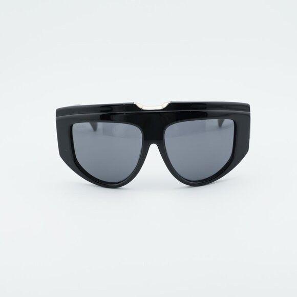 Max Mara Max Mara ORSOLA MM0083 01A Sunglasses Shiny Black Shield Size ONE SIZE - 3 Thumbnail