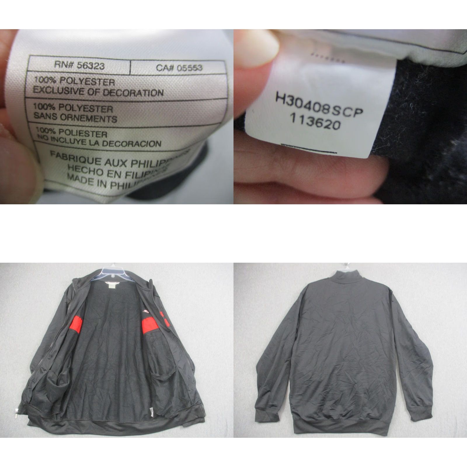 Nike Nike Jacket Mens Large Black Red Track Full Zip Athletic Windbreaker Coat Size US L / EU 52-54 / 3 - 8 Thumbnail