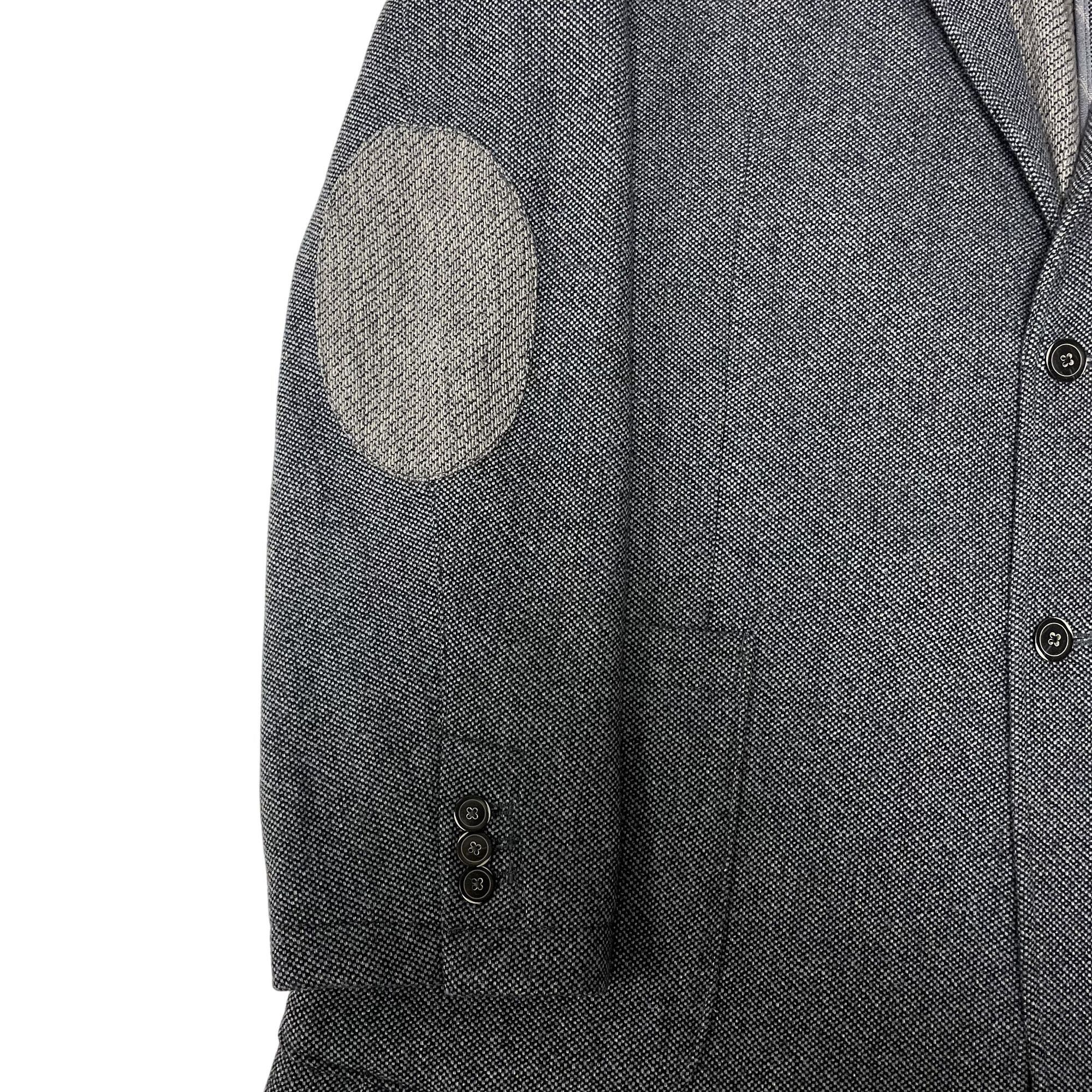 Joseph Abboud Joseph Abboud Men's Blue Birdseye Sport Coat SURGEON CUFF Bl Size 44L - 4 Thumbnail