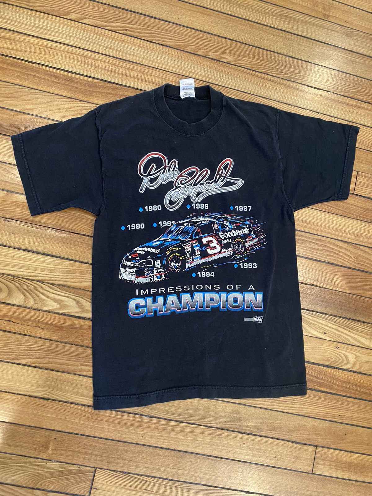 NASCAR Dale Earnhardt sr double sided t shirt vintage Med Size US M / EU 48-50 / 2 - 1 Thumbnail