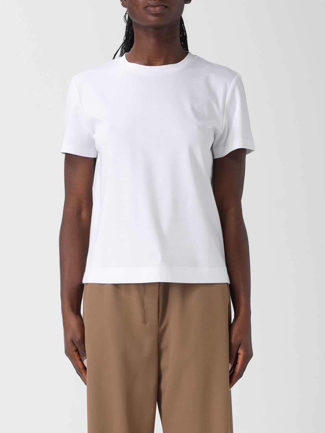 Max Mara Max Mara T-Shirt Woman White Size XS / US 0-2 / IT 36-38 - 1 Thumbnail