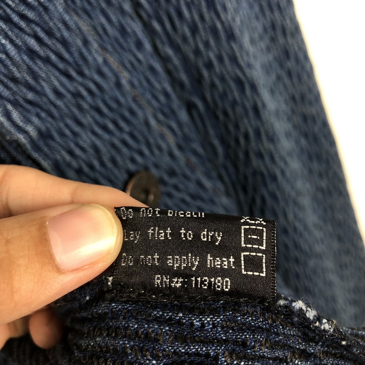 Japanese Brand 📌Pleated Cropped Biker Jacket Marie Usa Blue Indigo Size US M / EU 48-50 / 2 - 20 Thumbnail
