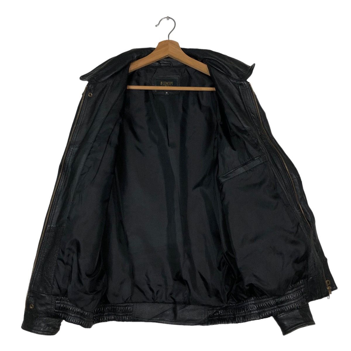 Japanese Brand 🔥Biker Leather Jacket F Concept Men Gold Issey Miyake Size US M / EU 48-50 / 2 - 13 Thumbnail