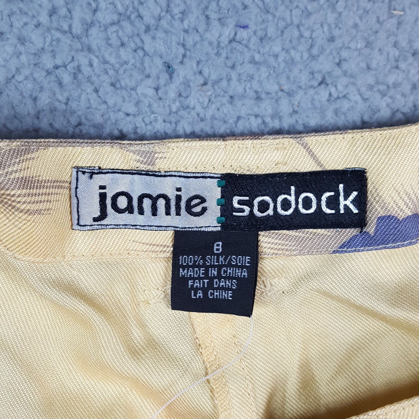 Vintage VINTAGE Jamie Sadock Yellow Floral Silk Capri Pants Relaxed Tapered Women's Size 8 Y2K Retro Bohemian Size 30" / US 8 / IT 44 - 5 Thumbnail