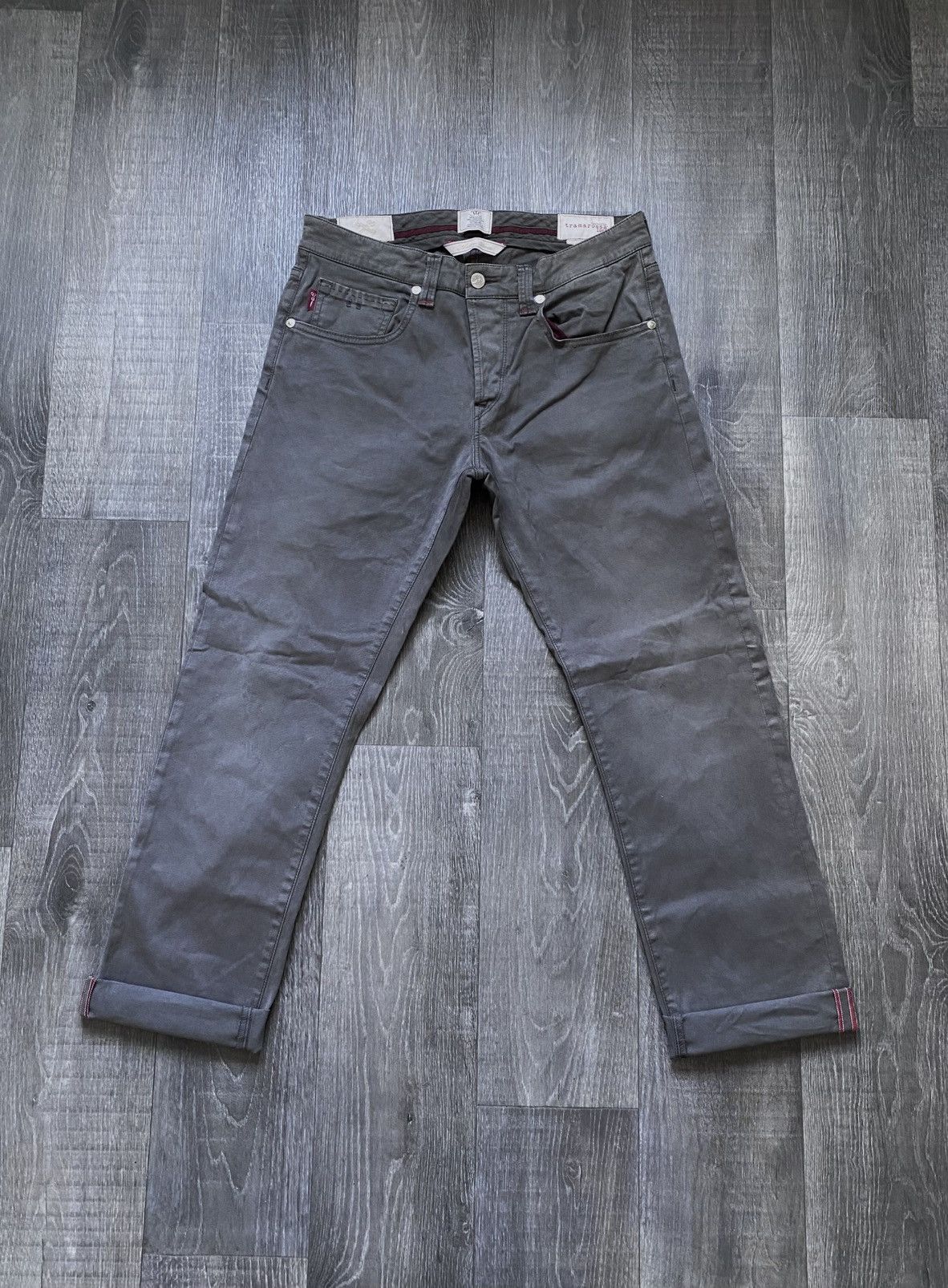 Other Sartoria Tramarossa Michelangelo Gray Casual Pants Trousers Size US 31 - 2 Thumbnail