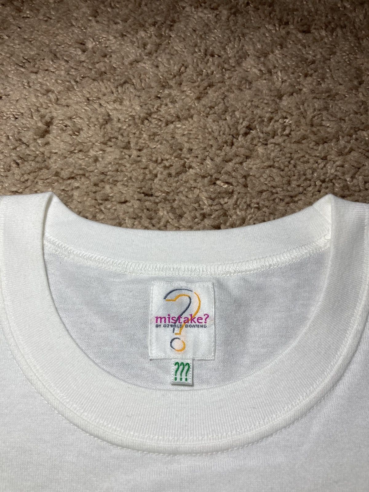 Ozwald Boateng SS2000 Mistake Ozwald Boateng Perfum Fragrance Show Tee 90s Size US M / EU 48-50 / 2 - 3 Thumbnail