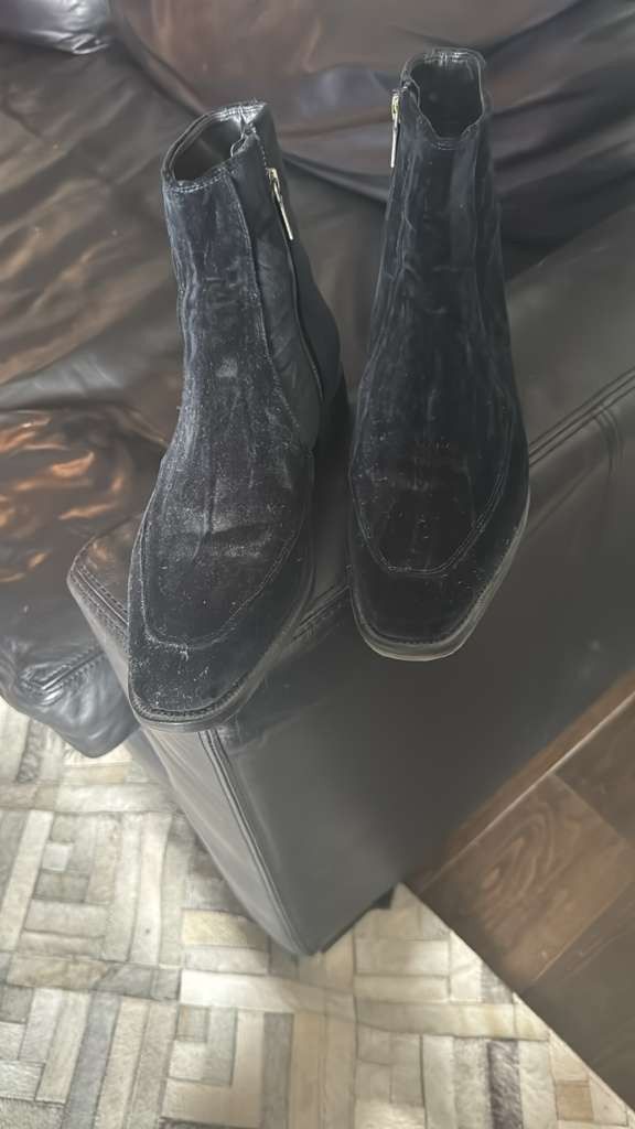 John Varvatos John Varvatos Amsterdam Zip Boot Midnight Velvet Size US 9 / EU 42 - 1 Thumbnail