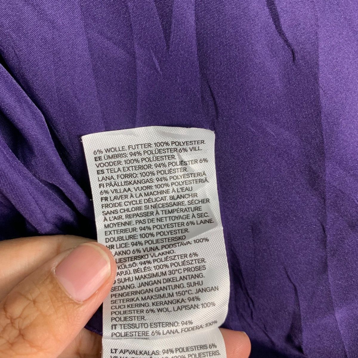 Divided DIVIDED Purple Oversize Varsity Jacket #0530-C24 Size US XS / EU 42 / 0 - 16 Thumbnail