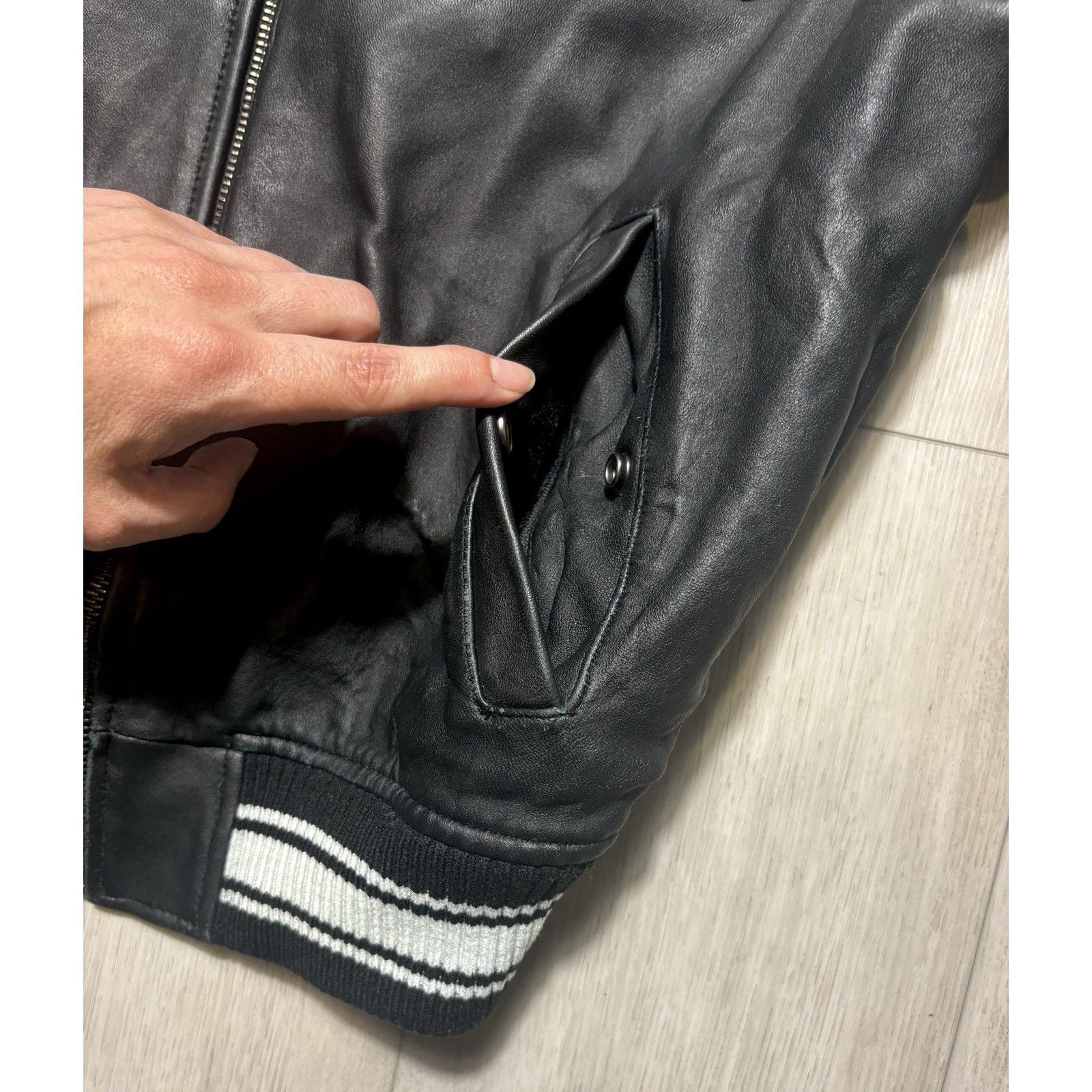 Avirex Avirex Black Aces Tuskegee Airmen Lamb Leather Jacket M Y2K Size US M / EU 48-50 / 2 - 16 Thumbnail