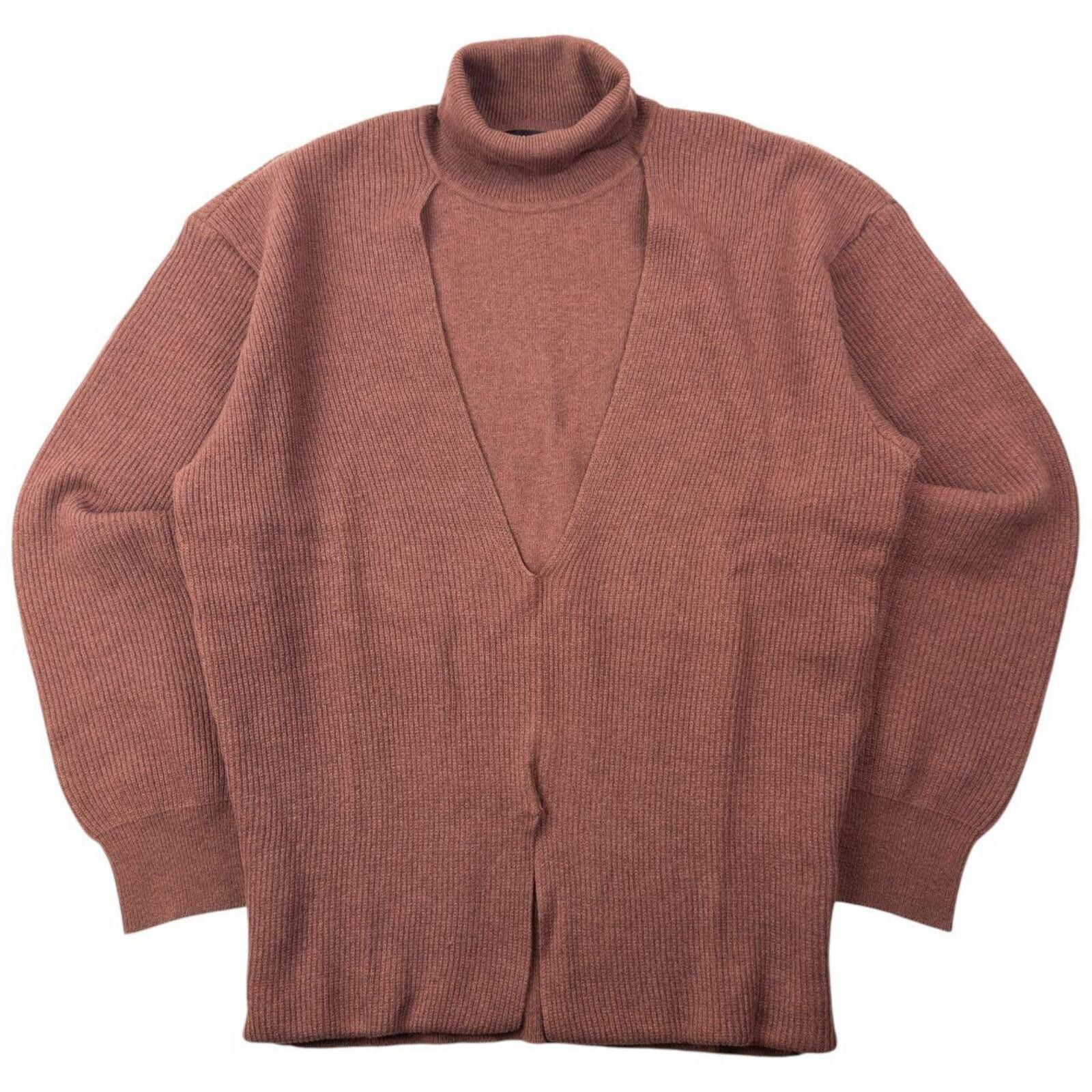 Issey Miyake Vintage 2000s Issey Miyake Layered Turtleneck Wool Jumper M Size US M / EU 48-50 / 2 - 2 Thumbnail