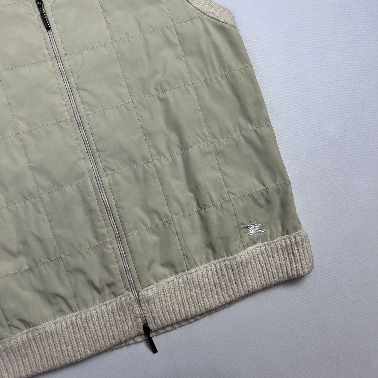Burberry × Vintage Burberry London red tab vintage quilted wool vest Size M / US 6-8 / IT 42-44 - 3 Thumbnail