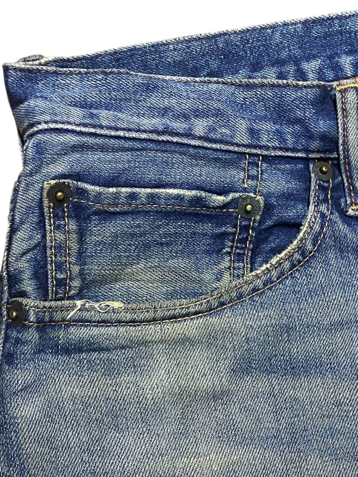 Vintage Vintage Gu Jeans Mud Wash Distressed Loose Jeans Size US 36 / EU 52 - 10 Thumbnail