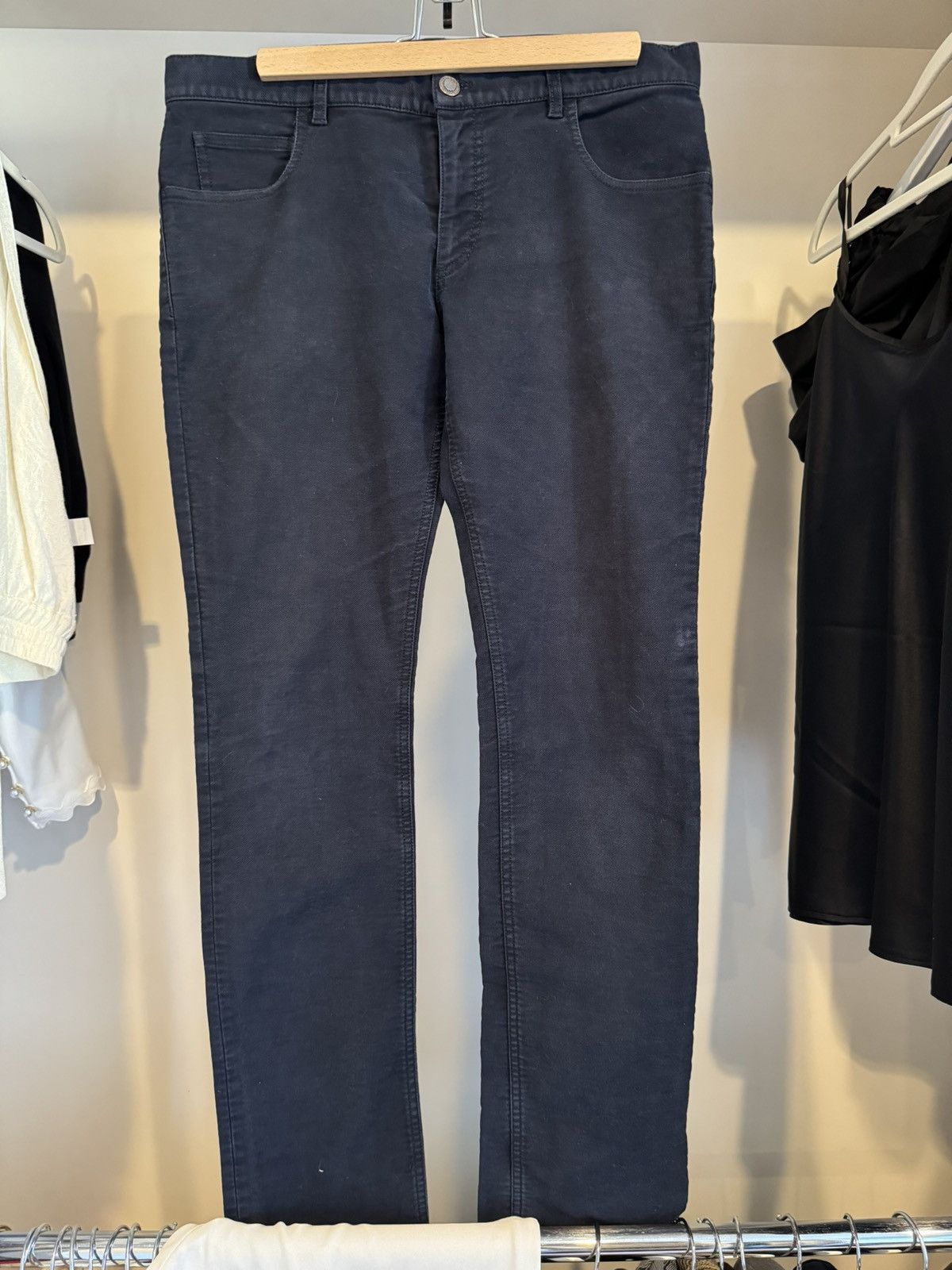 Balenciaga × Vintage Balenciaga Paris Denim Jeans Dark Navy Size US 32 / EU 48 - 1 Thumbnail