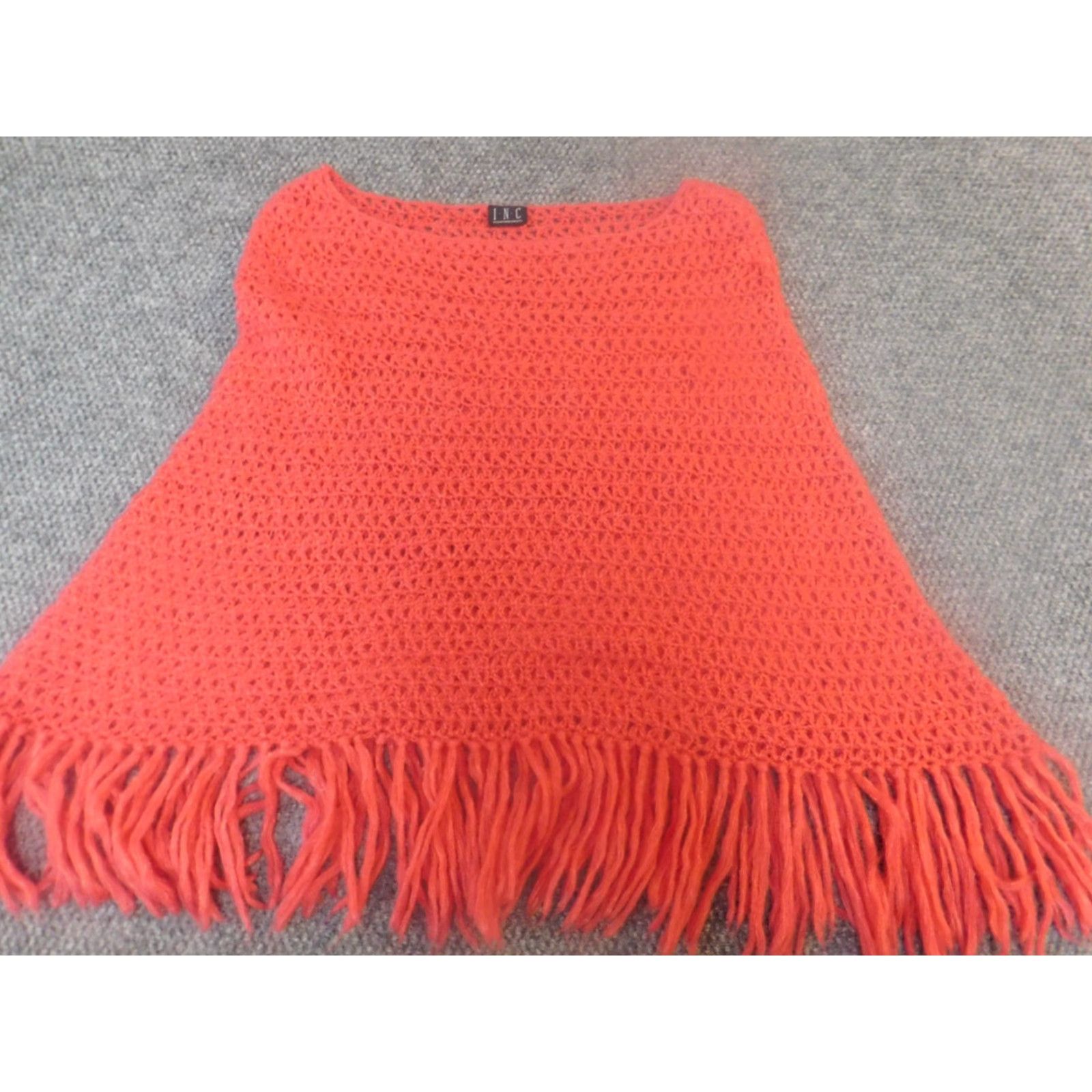 Vintage INC International Concepts Womens Skirt Knee Length A-Line Knit Red 32 Regular Wool Cotton Polyester Ruffle Zip Size 24" / US 00 / IT 34 - 5 Thumbnail