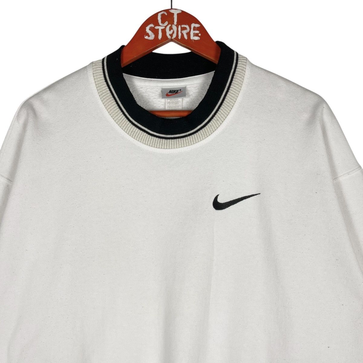 Nike Vintage 90s Nike Crewneck Sweatshirt Size L Size US L / EU 52-54 / 3 - 3 Thumbnail