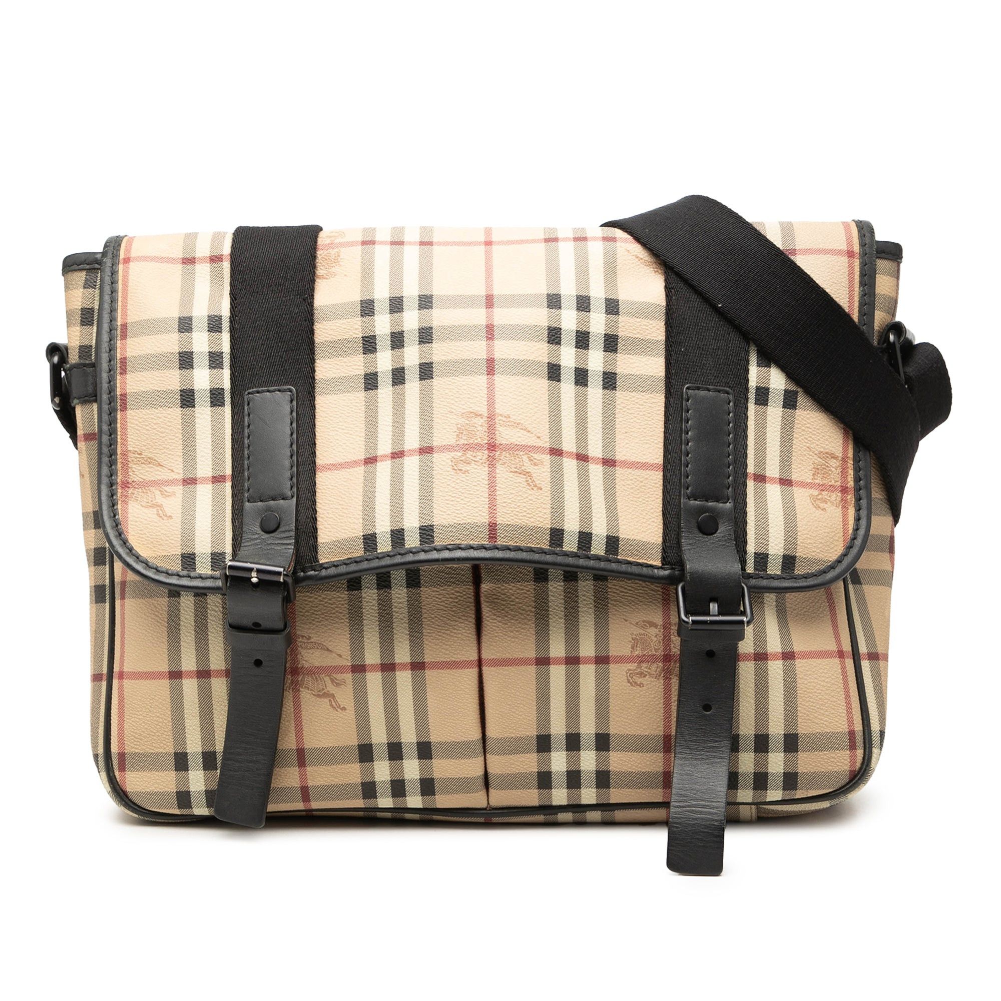 Burberry Haymarket Check Coated Canvas Messenger Bag Size ONE SIZE - 1 Thumbnail