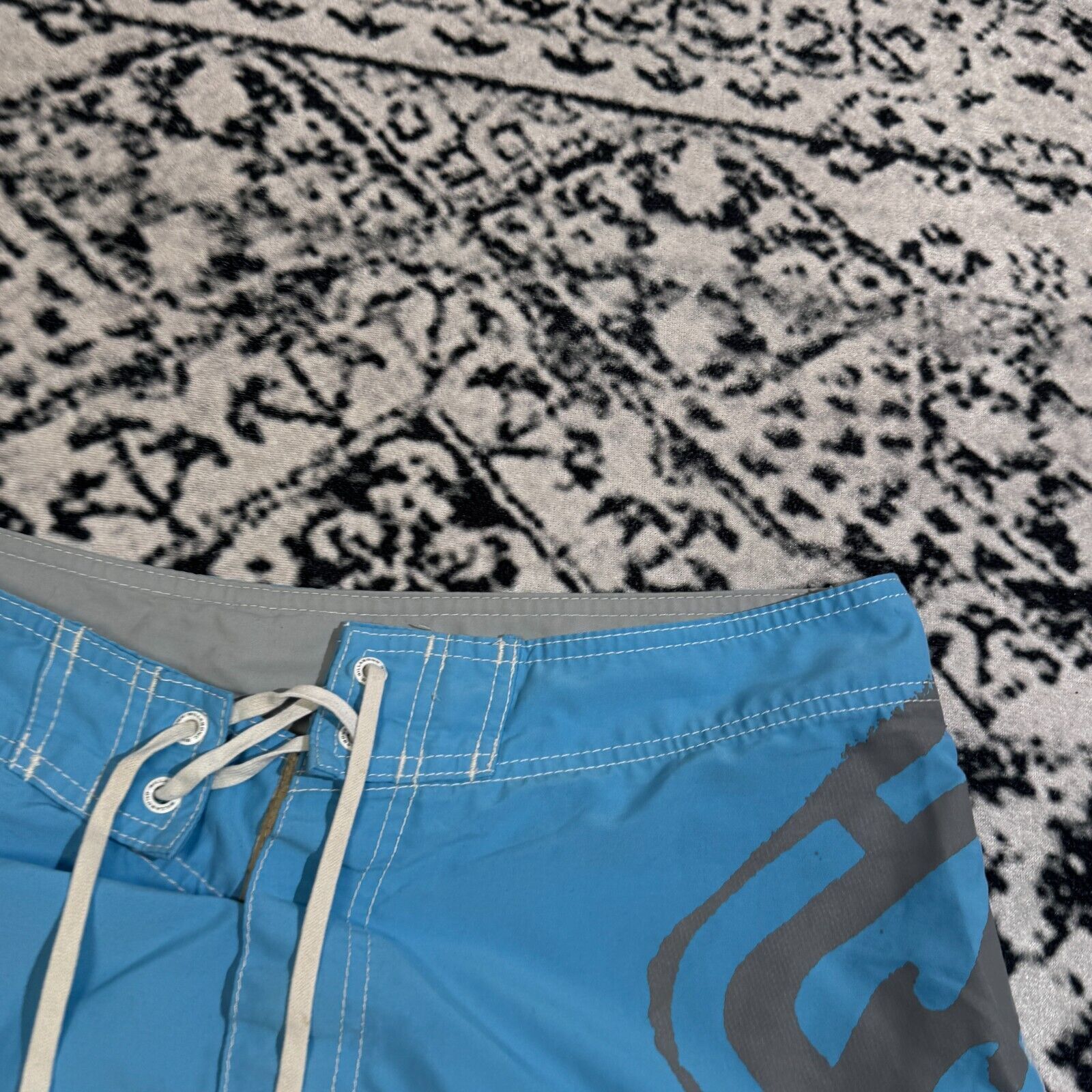 Billabong × Vintage Vintage Billabong Unisex Blue Polyester Shorts Size L 90s Size US 33 - 5 Thumbnail