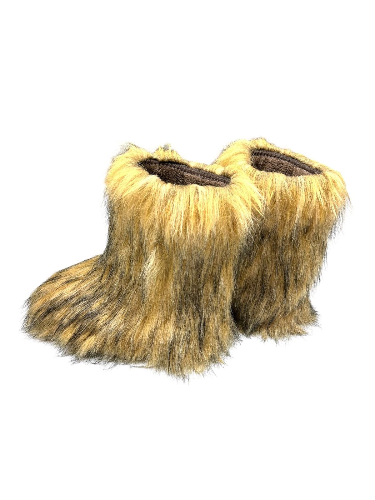 If Six Was Nine Vintage Yeti Fur y2k fluffy faux boots Size US 10 / IT 40 - 3 Thumbnail