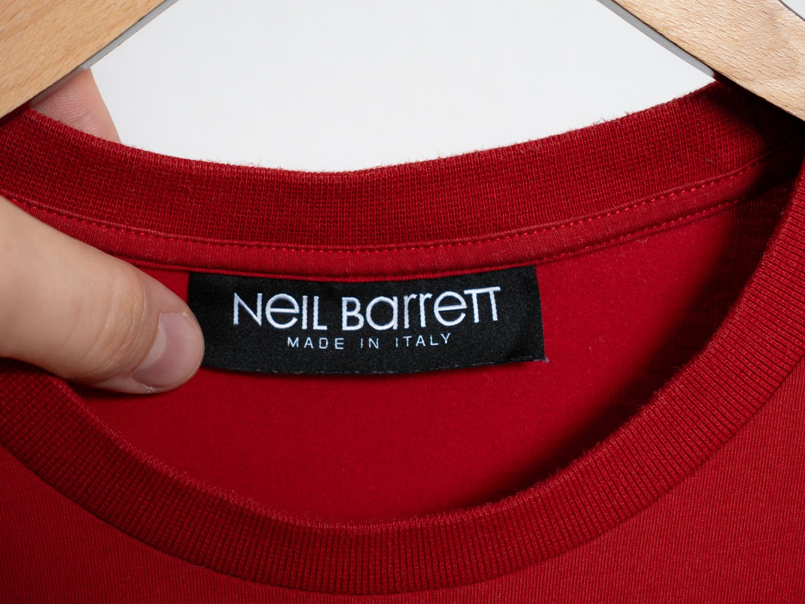 Neil Barrett Neil Barrett Military Star Tee Red M Size US L / EU 52-54 / 3 - 4 Thumbnail