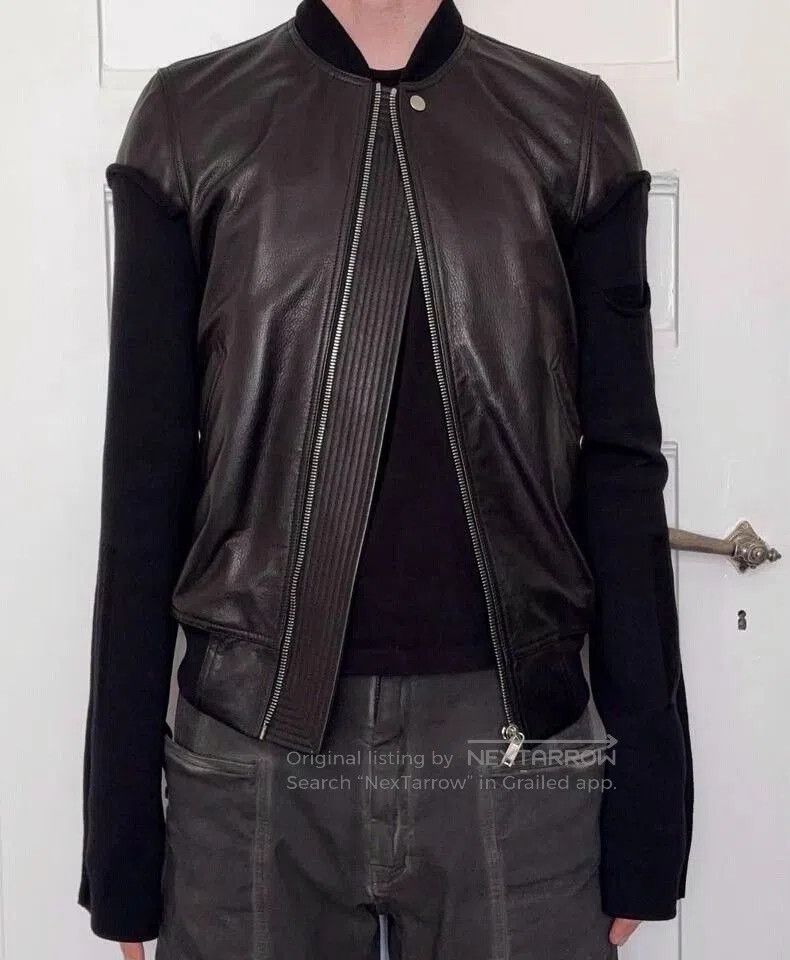 Rick Owens Rick Owens Leather Bomber Jacket. Size US S / EU 44-46 / 1 - 7 Thumbnail