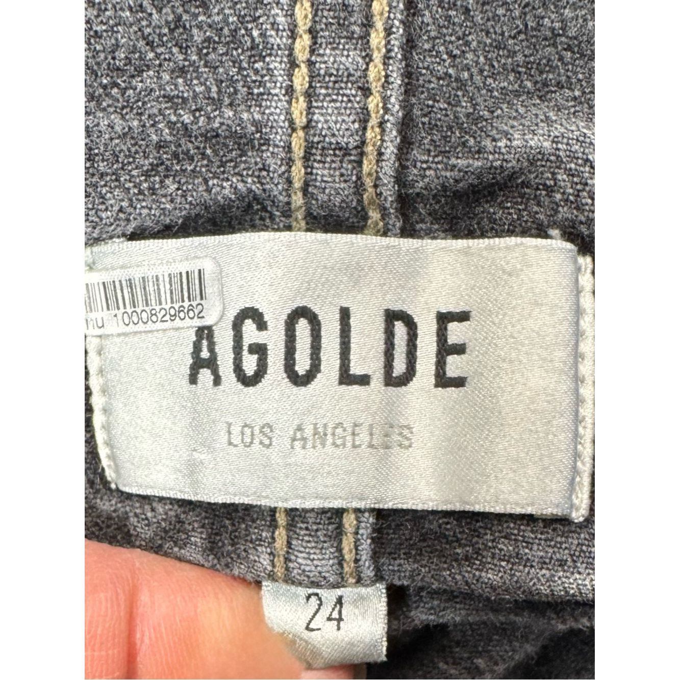 Agolde Agolde Remy High Rise Straight Corset Jeans In Black Size 2 Size 24" / US 00 / IT 34 - 7 Thumbnail