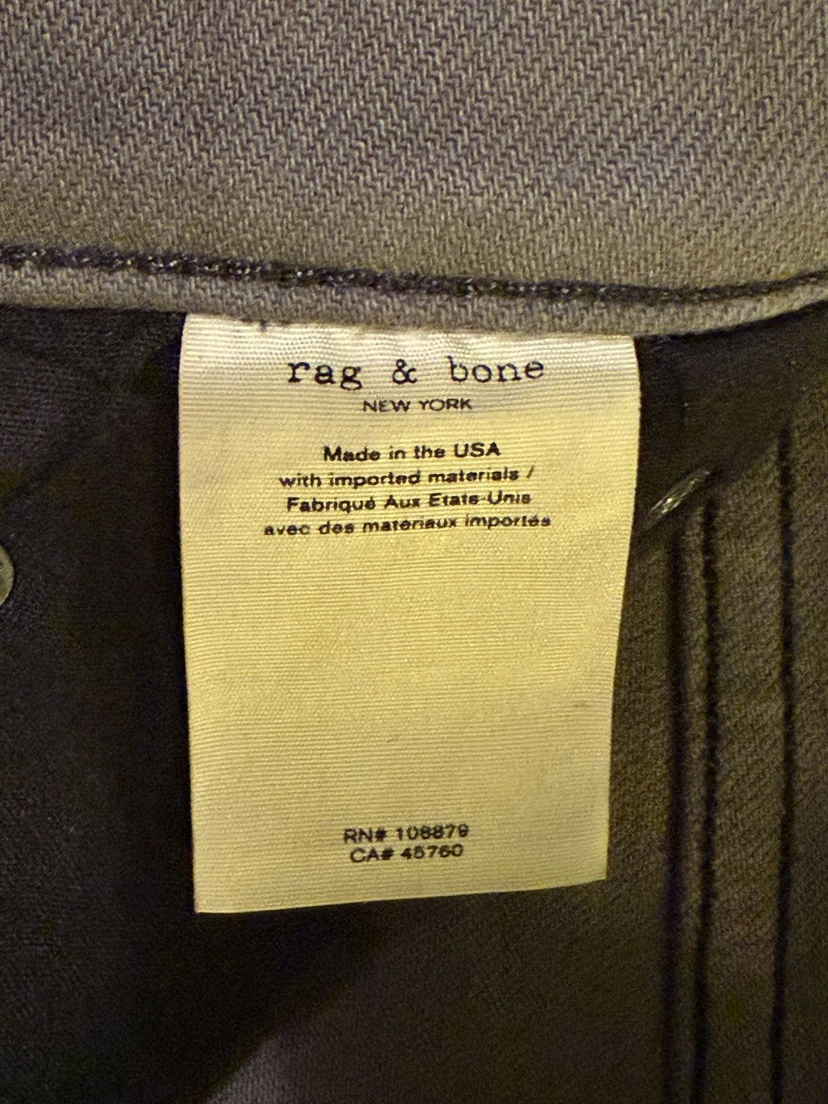 Rag & Bone Rag & Bone Nina Coated Black High-Rise Ankle Skinny Jean Size 27" / US 4 / IT 40 - 4 Thumbnail