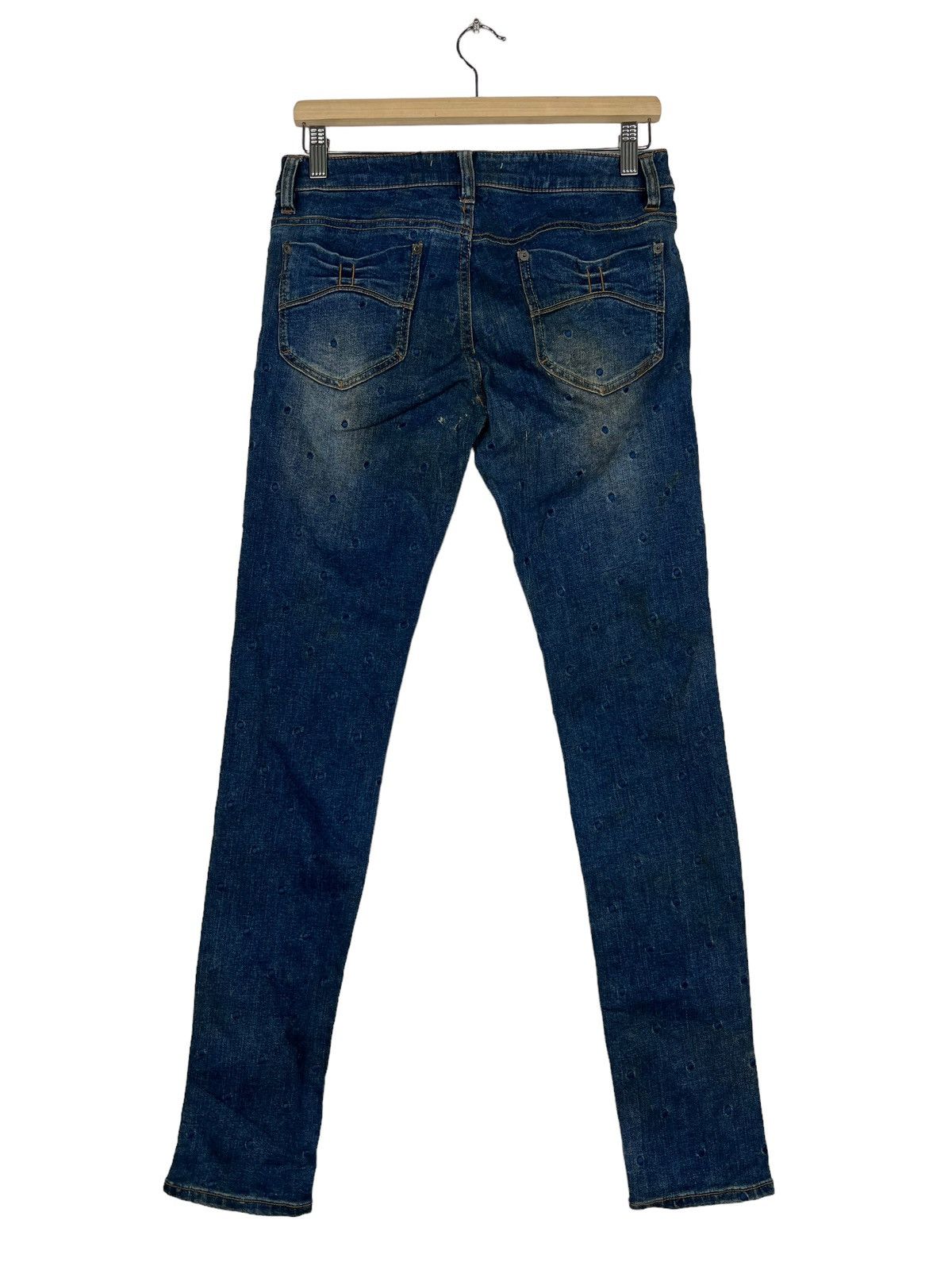 Issey Miyake 🔥 SUPER HAKKA POLKADOT SKINNY JEANS Size US 30 / EU 46 - 7 Thumbnail