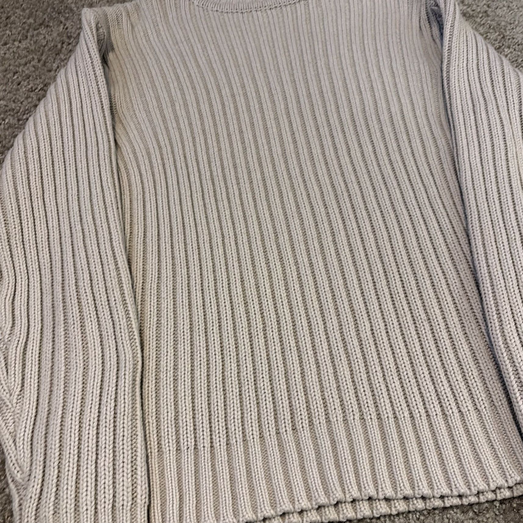 VINTAGE Point Zero Sweater Knit Acrylic Mock Neck White Large Mens